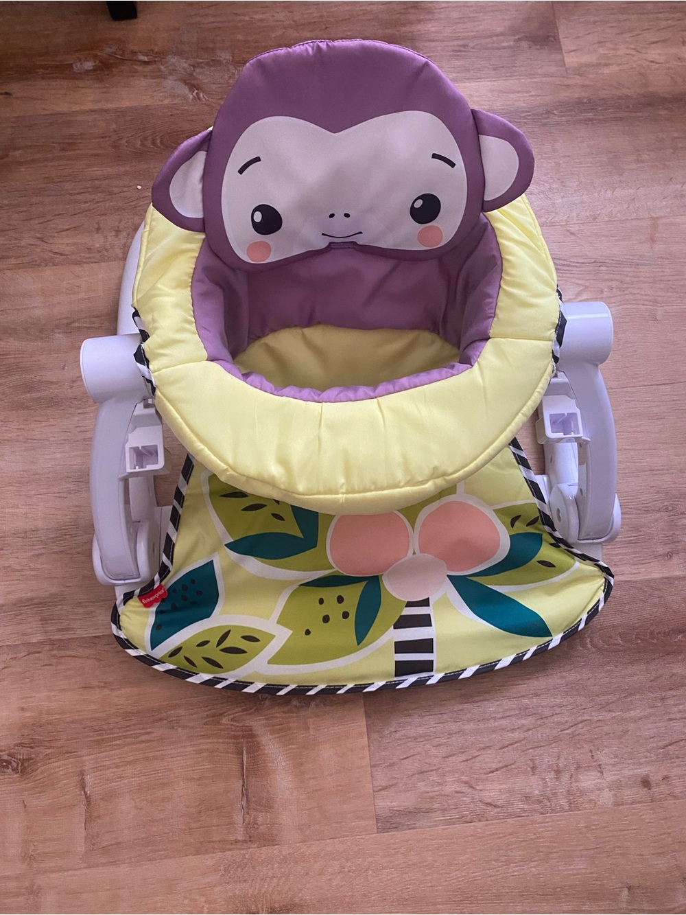 Cute Monkey Baby Seat - Purple & Yellow